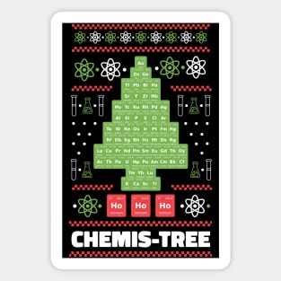 Periodic Table Chemis-Tree Ugly Christmas Sweater design Magnet